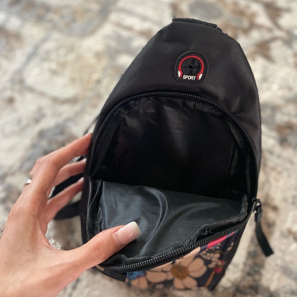 New Floral Colorblock Backpack Crossbody Shoulder Sling Bag NWT - Picture 14 of 16